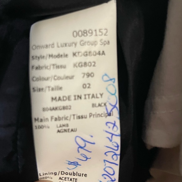 Michael Kors Italian Leather Crop Jacket ( Pre-loved ) - Picture 6 of 8